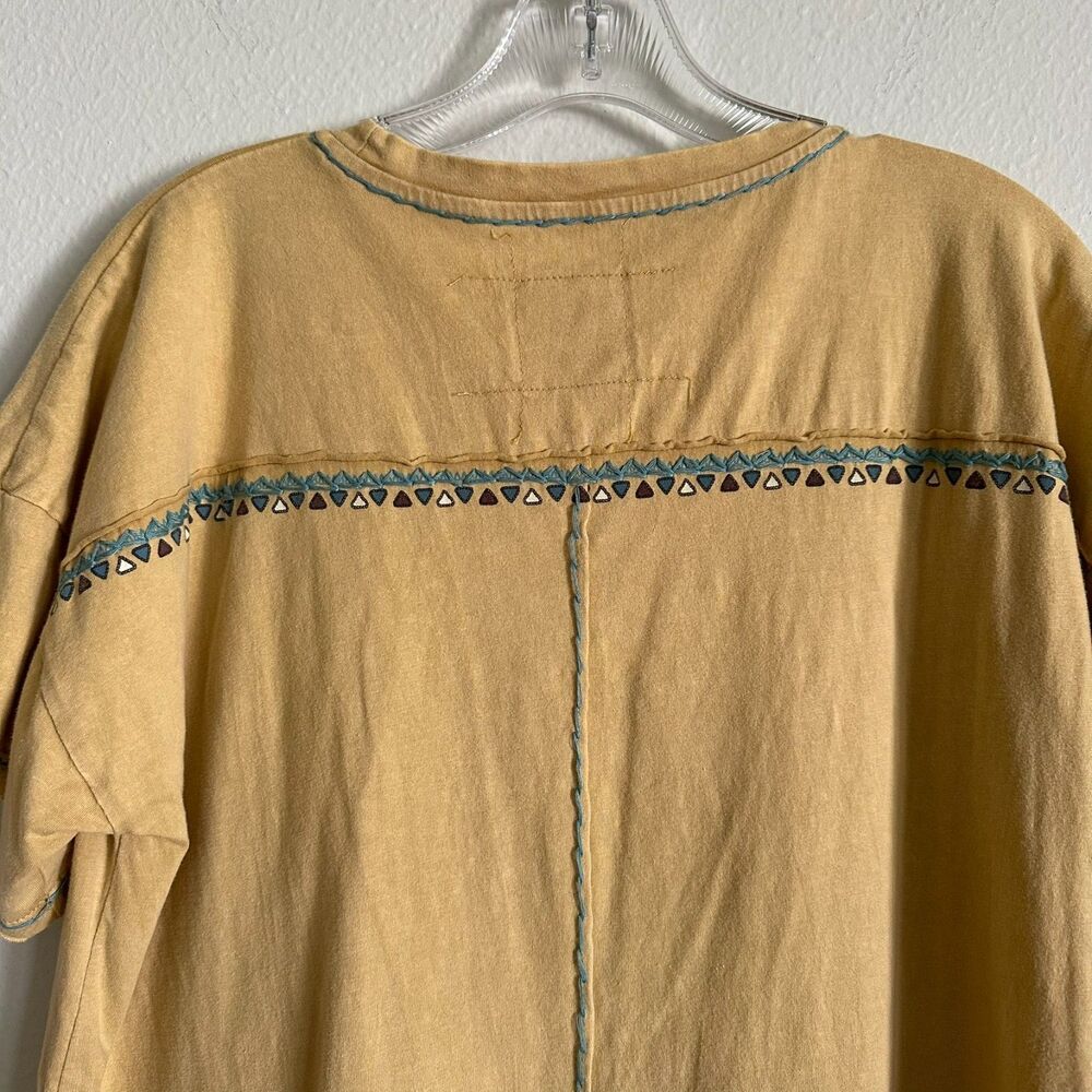 Double D Ranch Mustard Yellow Thunderbird Short Sleeve Tee - Picture 7 of 8